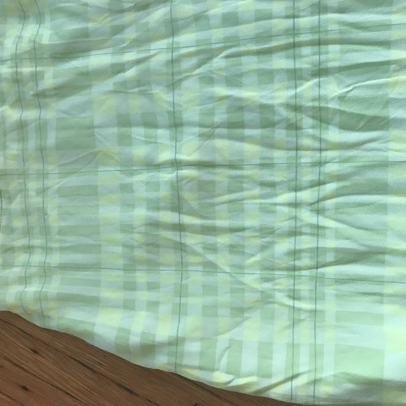 Lime Green gingham plaid y2k midi skirt - Picture 4 of 4